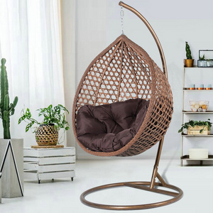 Wicker rattan swing chair swing birds nest hanging chair teardrop swing chair