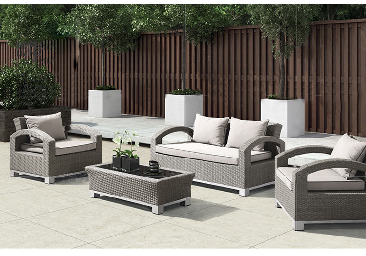 Latest design rattan sofa set garden-furniture garten lounge sofa set outdoor sofa set modern for garden