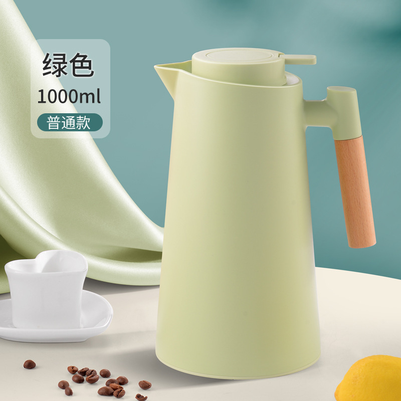 1L  large capacity Temperature display insulated thermos pot hot water coffee tea pot thermos kettle seal vacuum flasks air free