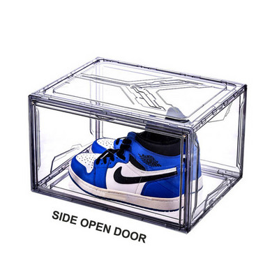 Acrylic clear shoe boxes plastic transparent sneaker shoes storage box organizer