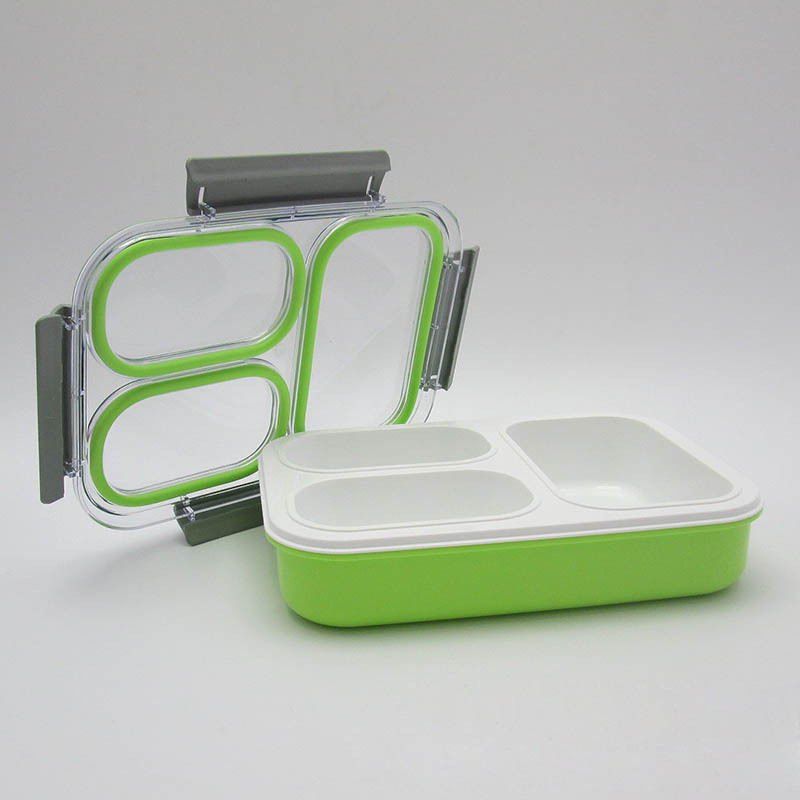 3 compartments stainless steel tiffine bento box food container insulated lunch box