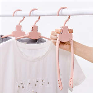 new product Multi-functional plastic clothes hanger folding,magic hangers for clothes