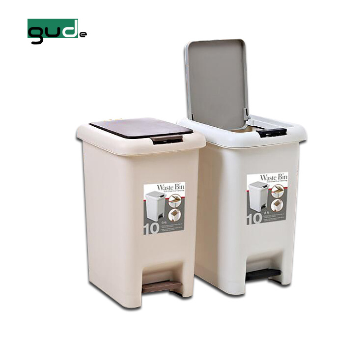 10L Hot selling plastic Pressing waste bin pop up trash can foot pedal garbage can