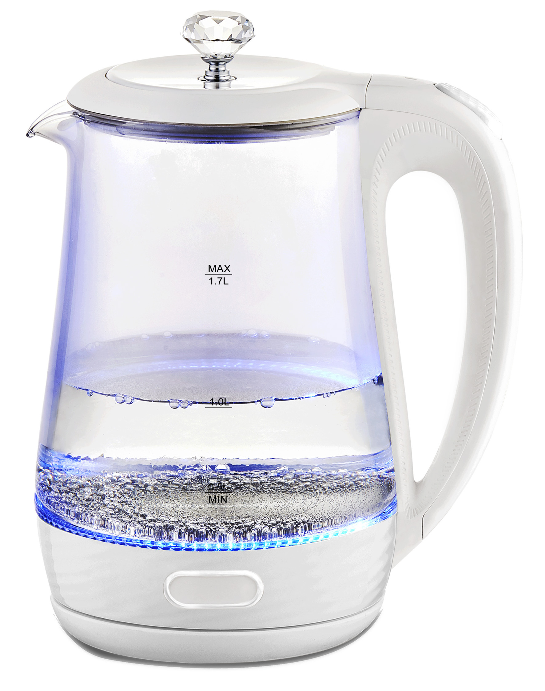 new item 2020 1.7L 2200W kitchen  appliance Tea Filter  Unique design durable Glass  Electric Kettle