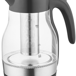 HHB8706  Top New item Type Large Diameter Easy To Clean 304 Stainless steel 2200W  1.7L 360 degree  Glass  Electric Water Kettle