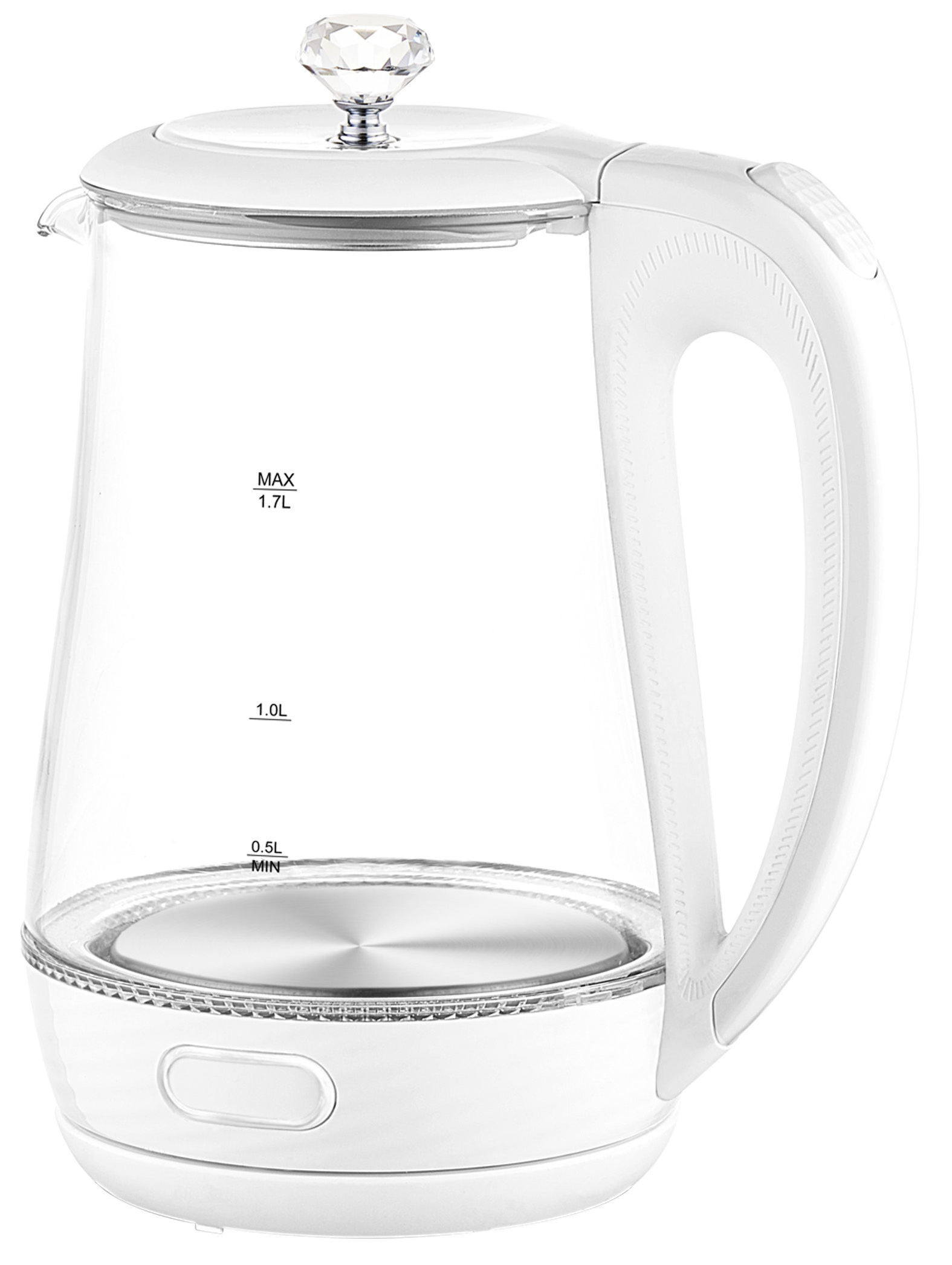 new item 2020 1.7L 2200W kitchen  appliance Tea Filter  Unique design durable Glass  Electric Kettle