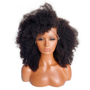 Mongolian Afro Kinky Curly U Part Wig Human Hair None Lace U Part Wigs For Women Short Bob Cut Wigs Black