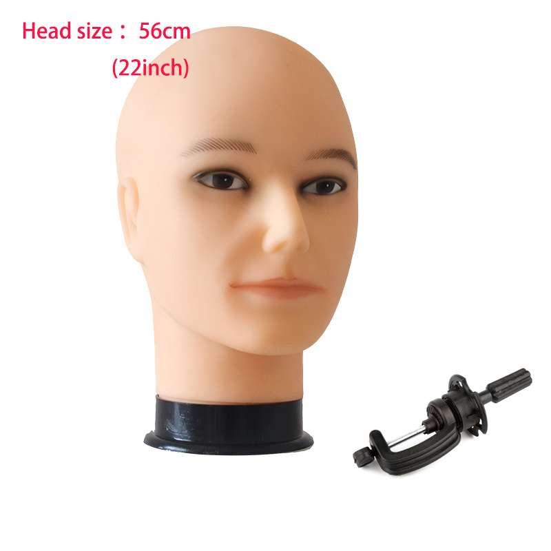 African Mannequin Head Without Hair For Making Wig Hat Display Cosmetology Manikin Head Female Dolls Bald Training Head