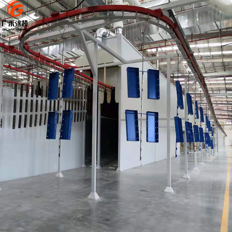 Automatic Powder Coating Equipment Spray Booth Car Painting Powder And Liquid Coating Line