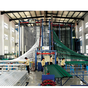 electrostatic powder coating machine curing oven Aluminium Profile Vertical Powder Coating Line