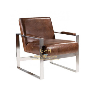 Midcentury Modern Accent Chair with Faux Leather Armless Leisure Sofa Chair for Small Spaces Living Room Bedroom