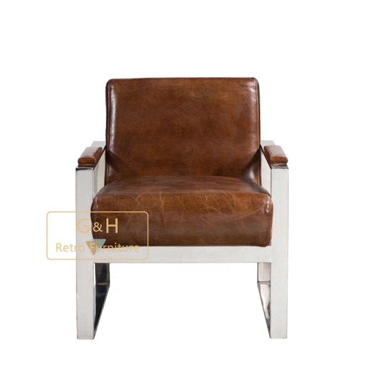 Midcentury Modern Accent Chair with Faux Leather Armless Leisure Sofa Chair for Small Spaces Living Room Bedroom