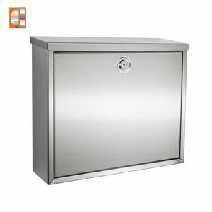 Wholesale stainless steel letter box wall mount post box customized oem mailbox