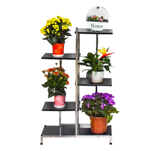 Stainless steel indoor plant flower shelf pot stand