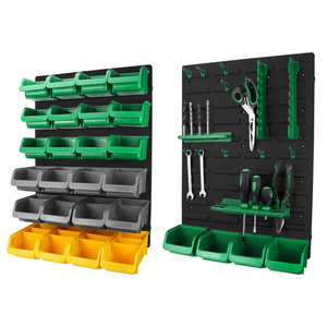 Factory wholesale Wall Mounted Garage Tool Storage Pegboard Display Plastic Pegboard Tool Organizer