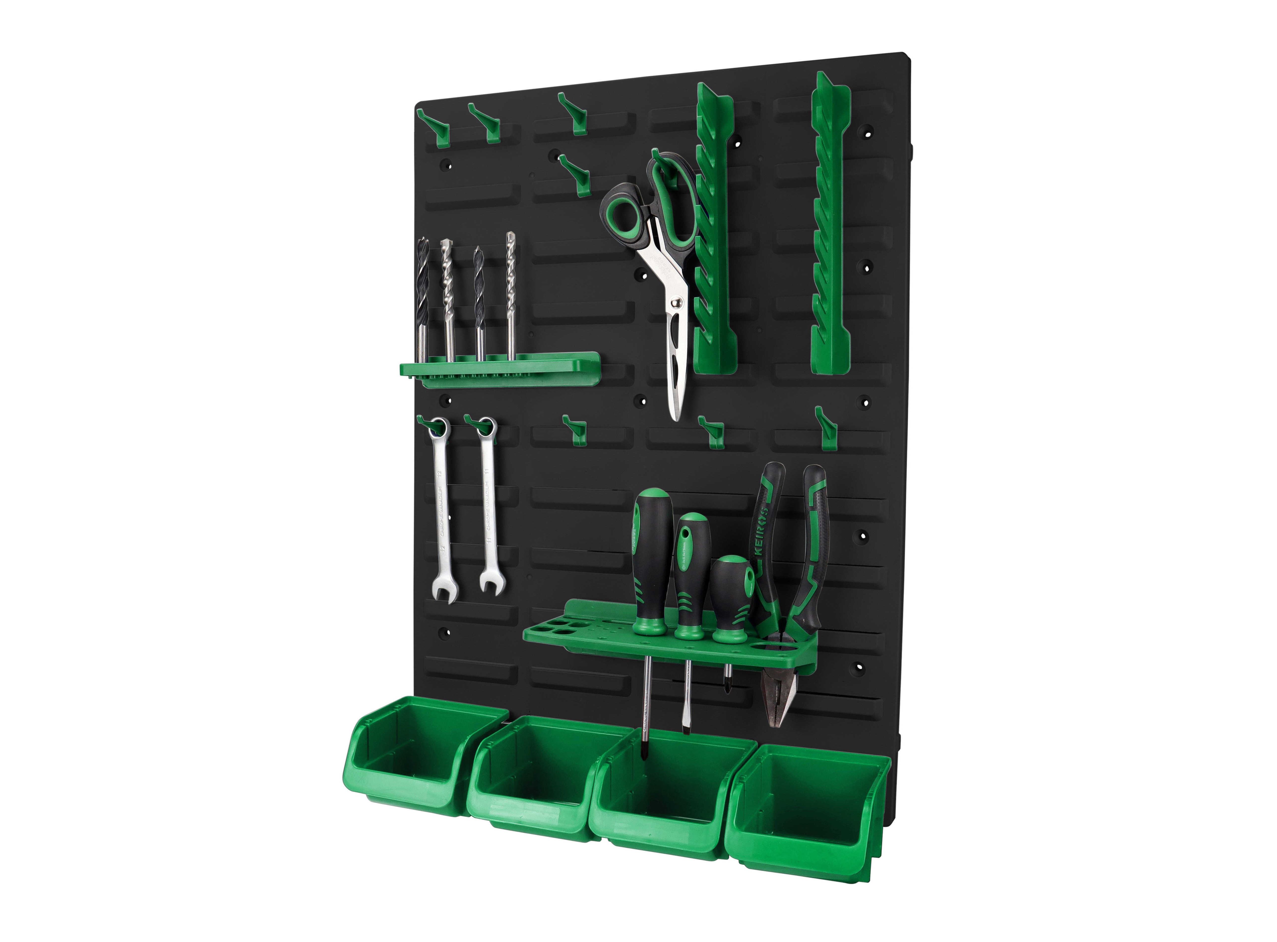 Factory wholesale Wall Mounted Garage Tool Storage Pegboard Display Plastic Pegboard Tool Organizer