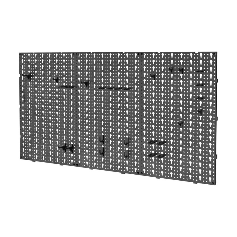 Factory wholesale Wall Display Organizer Garage Hardware Pegboard Tool Display Wall Plastic Pegboard wall organizer