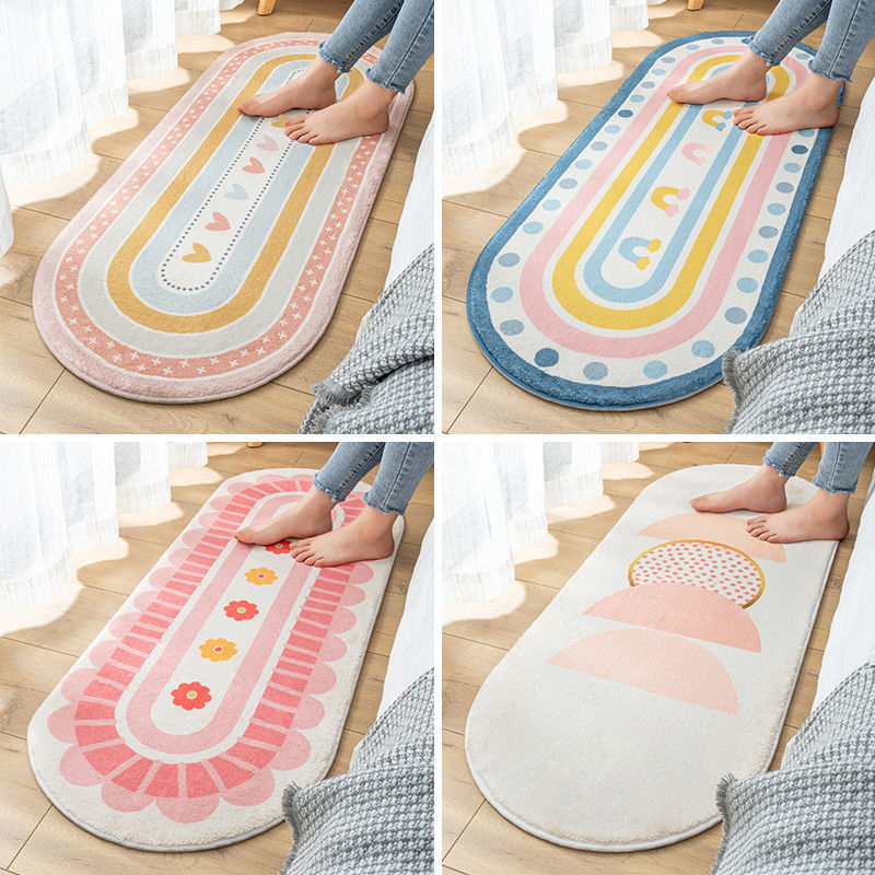 Simple and cute Easy Maintenance for Home Office,Living Room,Bedroom,Kitchen Soft Area Rug