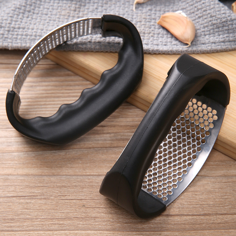 Garlic Press Rocker, New Kitchen Stainless Steel Garlic Mincer Crusher