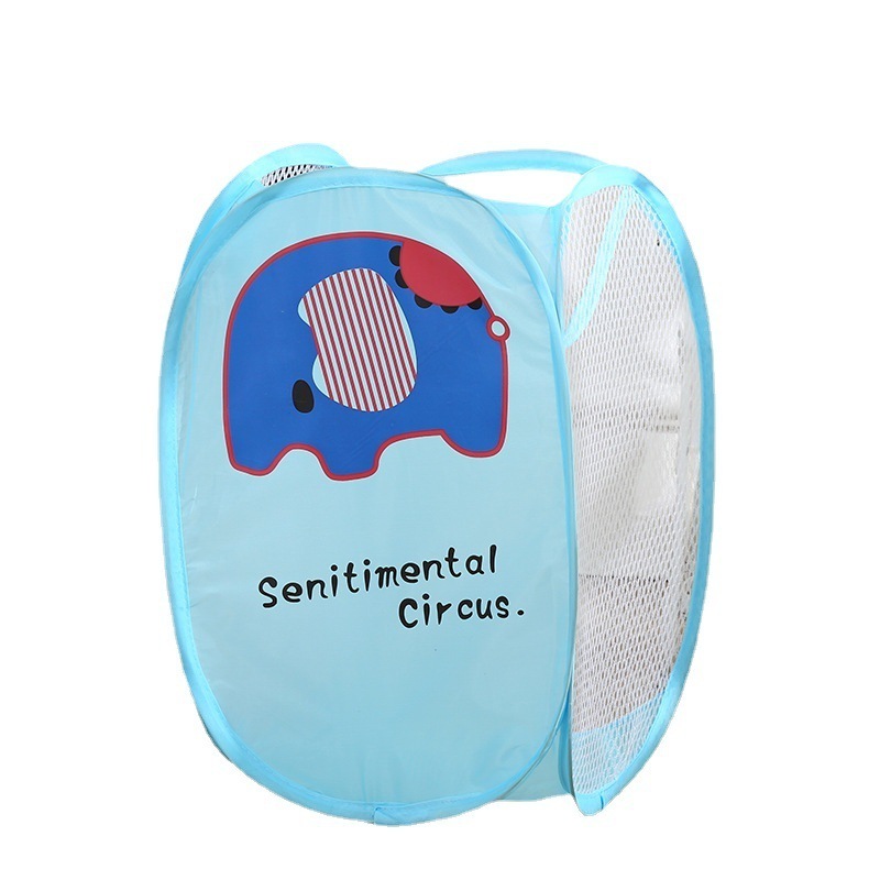 New printed cartoon Dirty Garment Folding Collapsible Bathroom Bag Storage Hamper Toy Organizer Bag home storage baskets