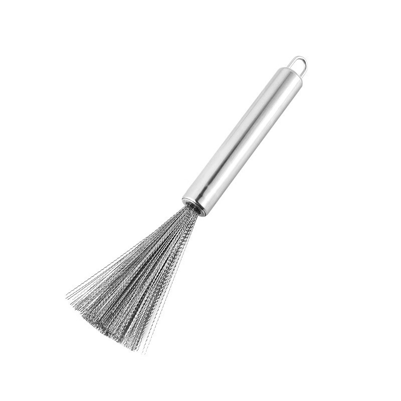 Multifunctional stainless steel pot brush, kitchen specific long handle dishwasher, brush, pot tool