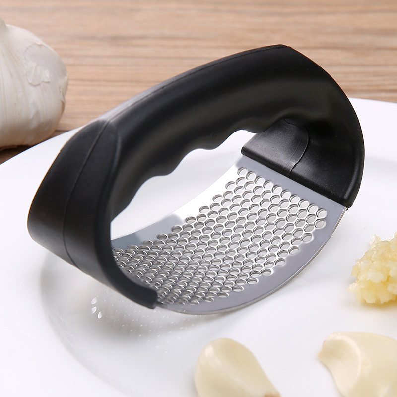 Garlic Press Rocker, New Kitchen Stainless Steel Garlic Mincer Crusher