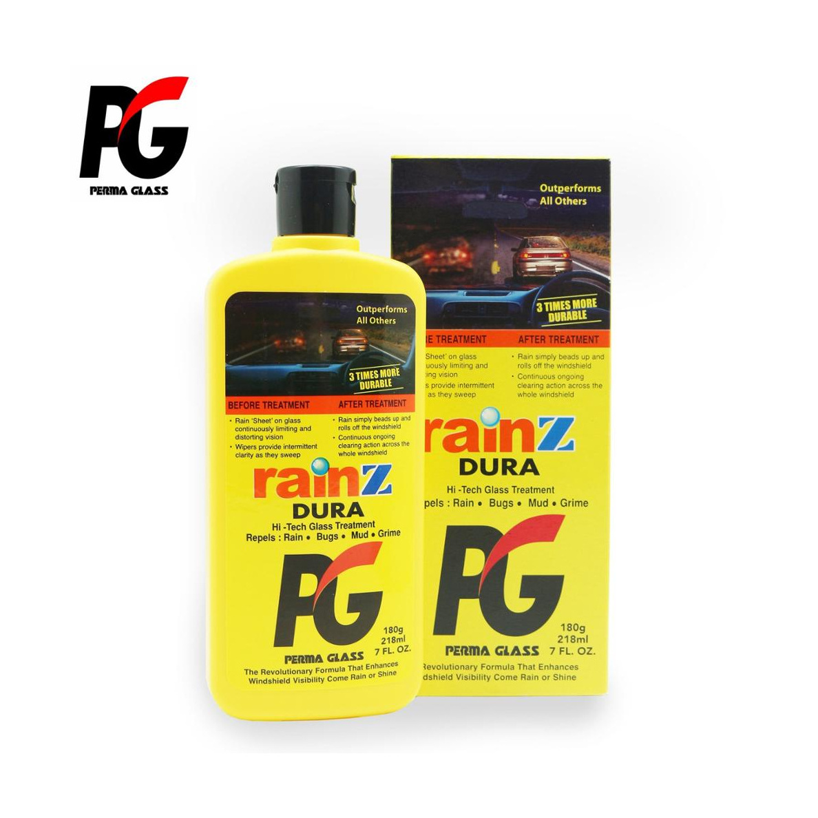 Amazing Car Protection Item Manufacturer PG Perma Glass Rain Z Dura Rain Repellent (218ml/400ml) Automotive Parts & Accessories