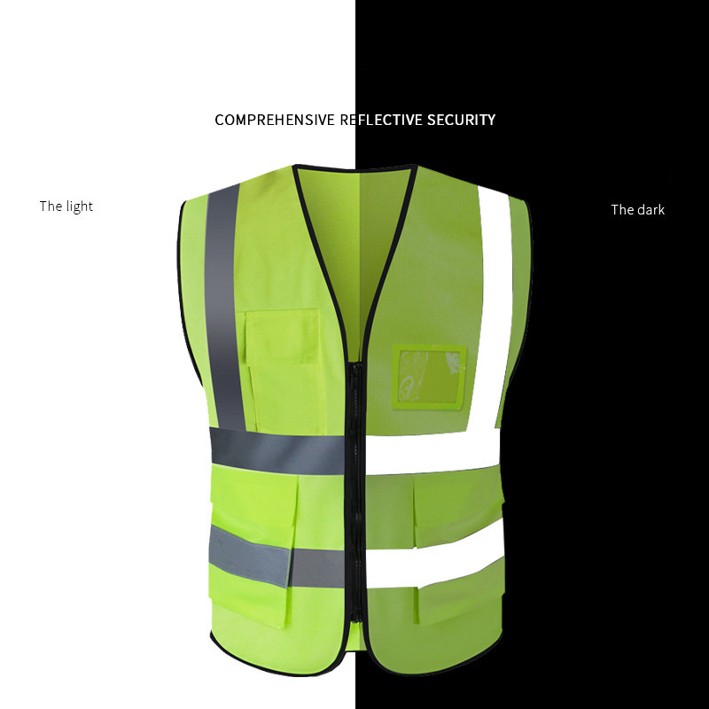 Factory Wholesale Custom Safety Vests Hi Vis Construction Engineer Safety Vest Mesh Safety Reflective Jackets With Logo