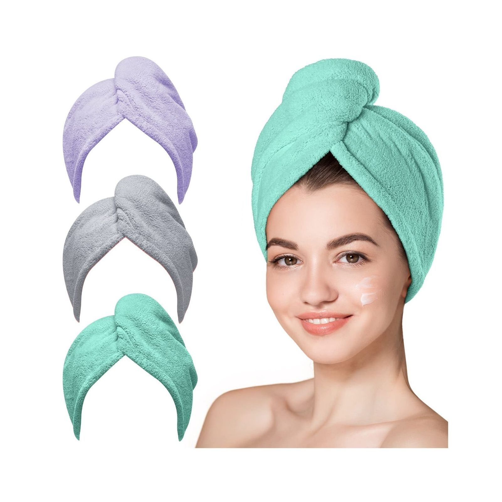 Quick Dry Hair Towel curly turbans microfiber towels for hair salon towels wrap for women sleeping long wet hair anti frizz