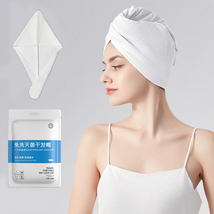 Thickened Cotton Compressed Drying Head Cap Bath Hotel Disposable Hair Towel Wrap for Travel