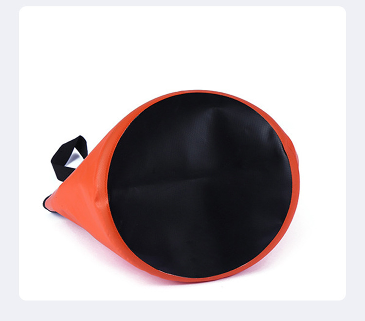 12L20L PVC Collapsible Waterproof Fishing Bucket, Wholesale Camping  Folding Water Ice Bucket