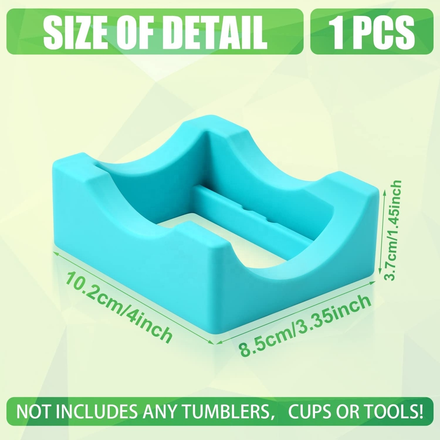 Small Silicone Cup Cradle for Tumbler with Built-in Slot 2-Angle Tumbler Holder for Epoxy Vinyl Crafts