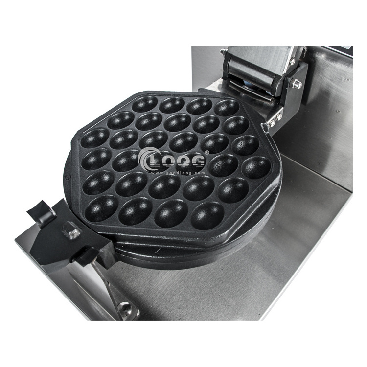 Factory Price Nonstick Kitchen Equipment Changeable Plate Egg Waffle Machine Commercial Digital Bubble Waffle Maker