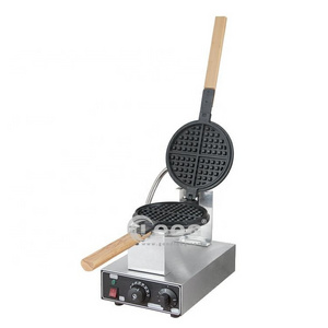 Factory Wholesale Restaurant Commercial Single Stainless Steel  Rotating Belgian Waffle Maker