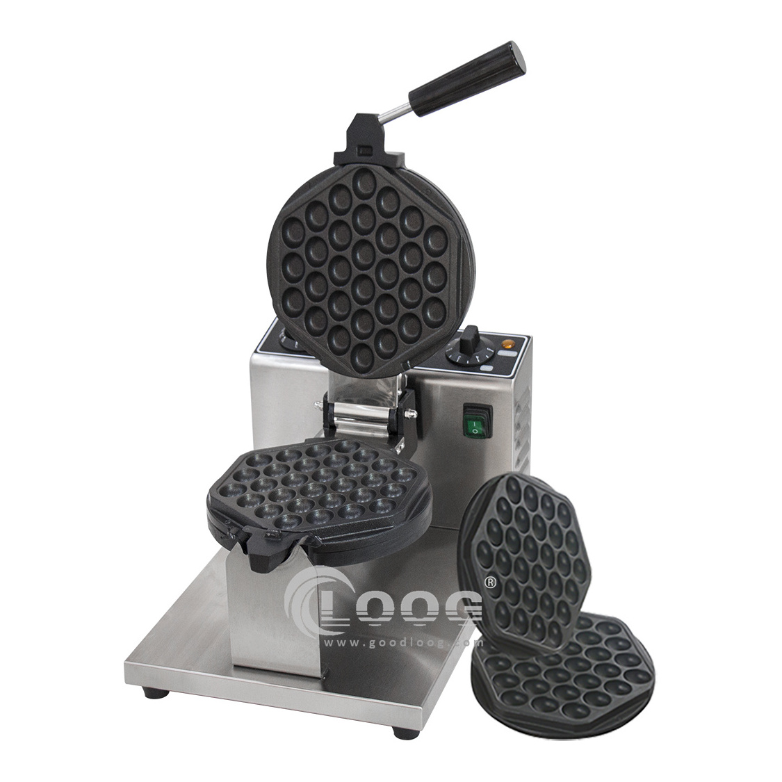 Custom Snack Equipment Price Stainless Steel Belgian Waffle Maker Changeable Plate Electric Waffle Making Machine Suppliers