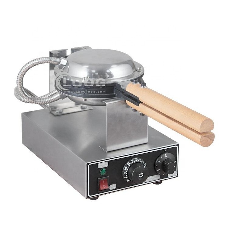 Factory Wholesale Restaurant Commercial Single Stainless Steel  Rotating Belgian Waffle Maker