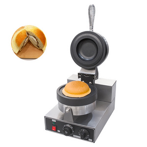 Italy Snack Machine Gelato Press Panini / Commercial Krapfen Warmer / Ice Cream Hamburger Waffle Maker