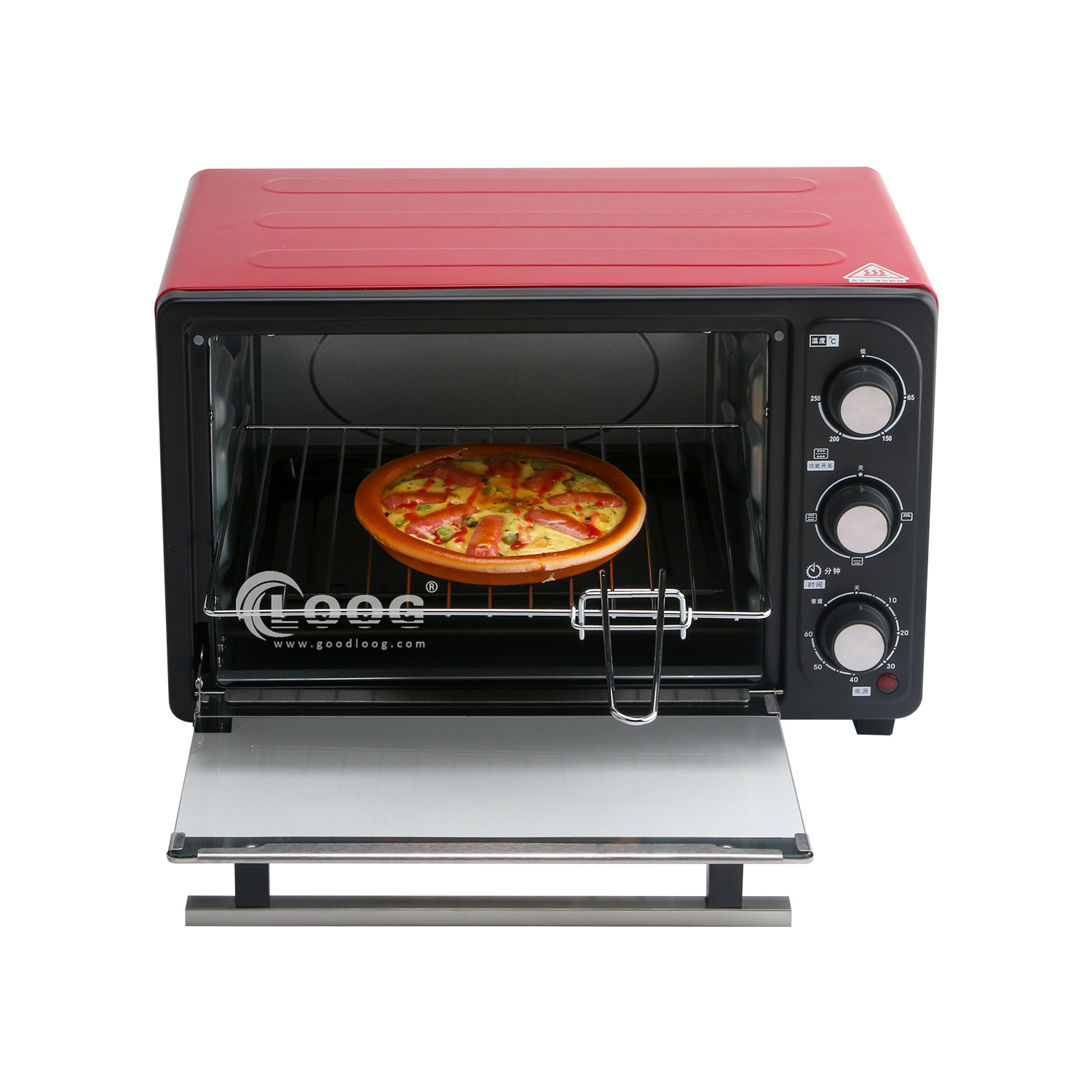 Portable Kitchen Mini Bread And Cake Easy Baking Bake Pizza Machine Small Baker Electric Countertop Stainless Steel Toaster Oven