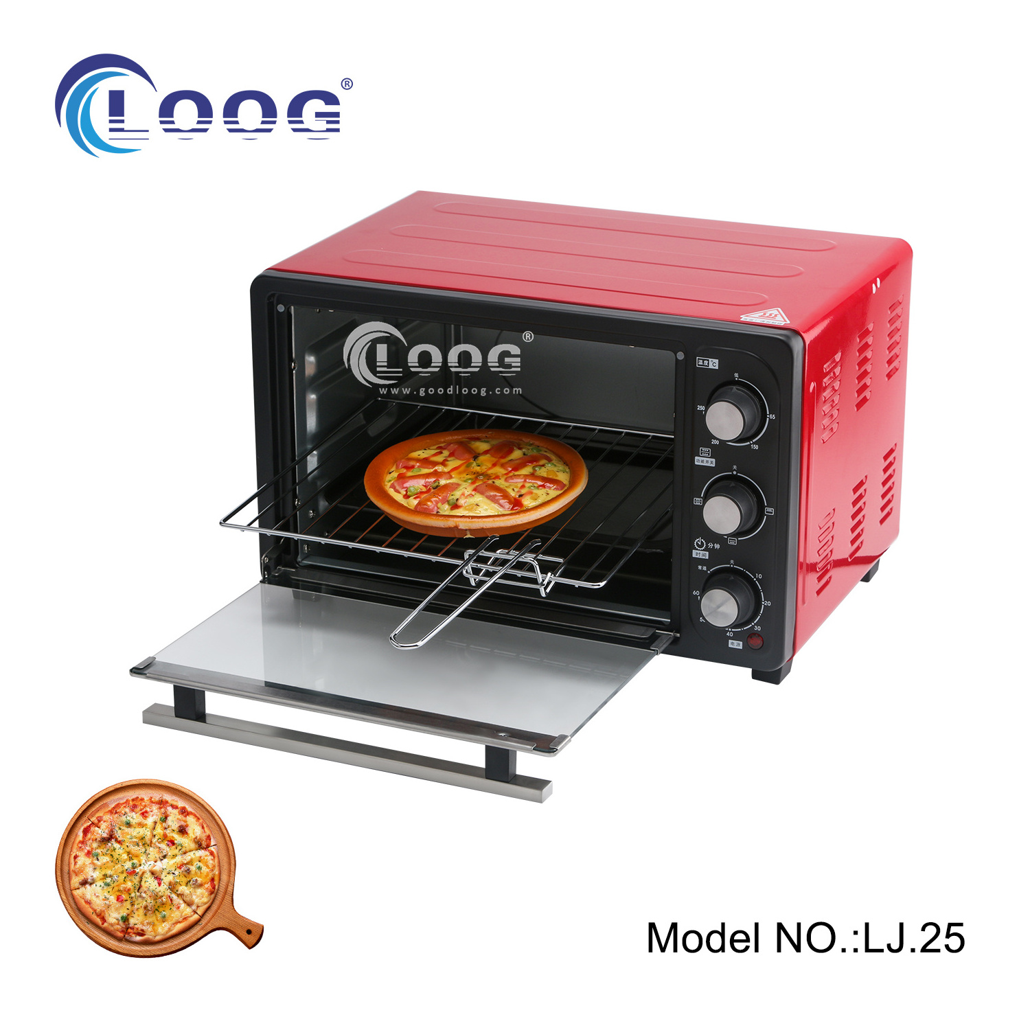 Portable Kitchen Mini Bread And Cake Easy Baking Bake Pizza Machine Small Baker Electric Countertop Stainless Steel Toaster Oven