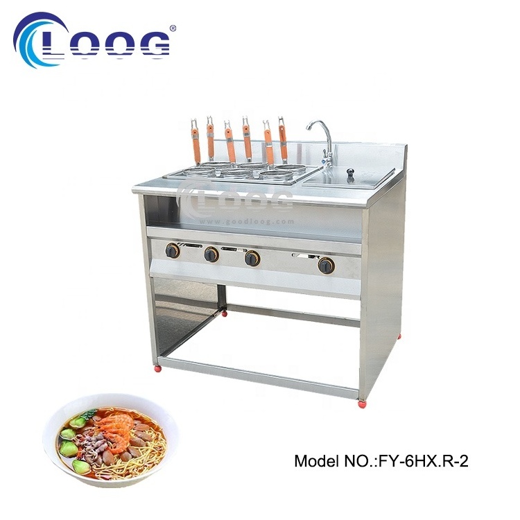 Commercial Kitchen Equipment 6 Grids Countertop Standing Gas Pasta Boiler For Sale