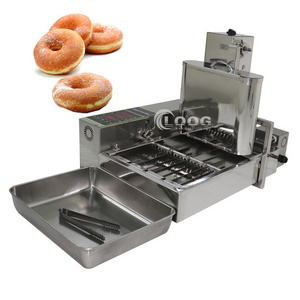 Automatic 4 Row Donut Fryer Maker Electric 110V 220V Doughnut Making Equipment Factory LBD4 Commercial Mini Donut Machine