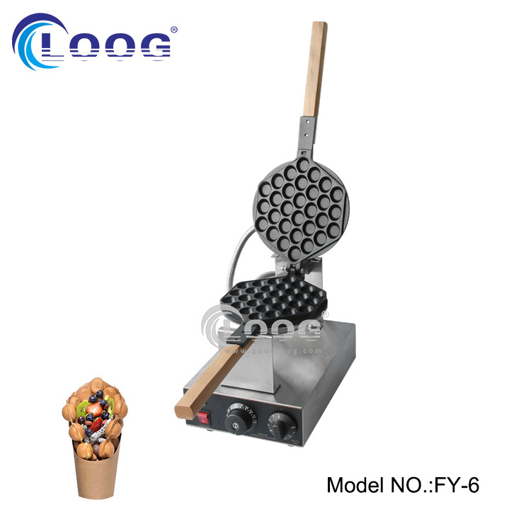 Best Selling Automatic Hongkong Egg Puff Equipment Bubble Wafle Maker Electric Egg Waffle Machine