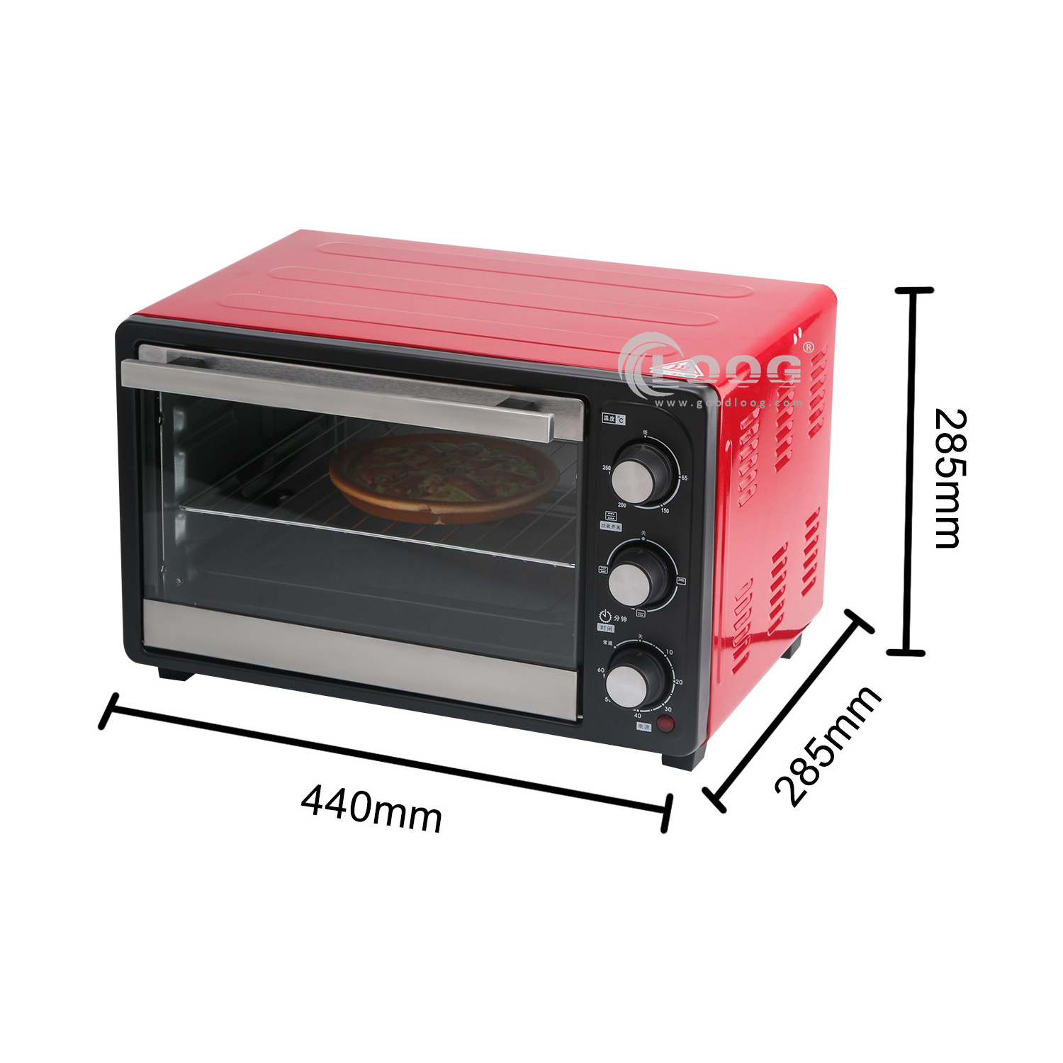 Portable Kitchen Mini Bread And Cake Easy Baking Bake Pizza Machine Small Baker Electric Countertop Stainless Steel Toaster Oven