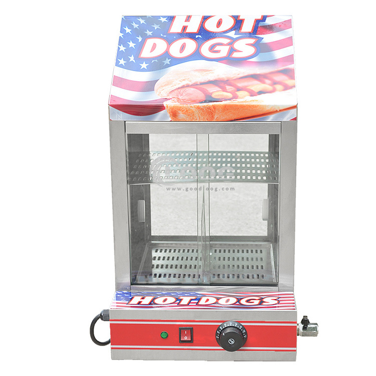 Hotdog Steamer Machine & Bun Warmer Commercial Hot Dog Cooker