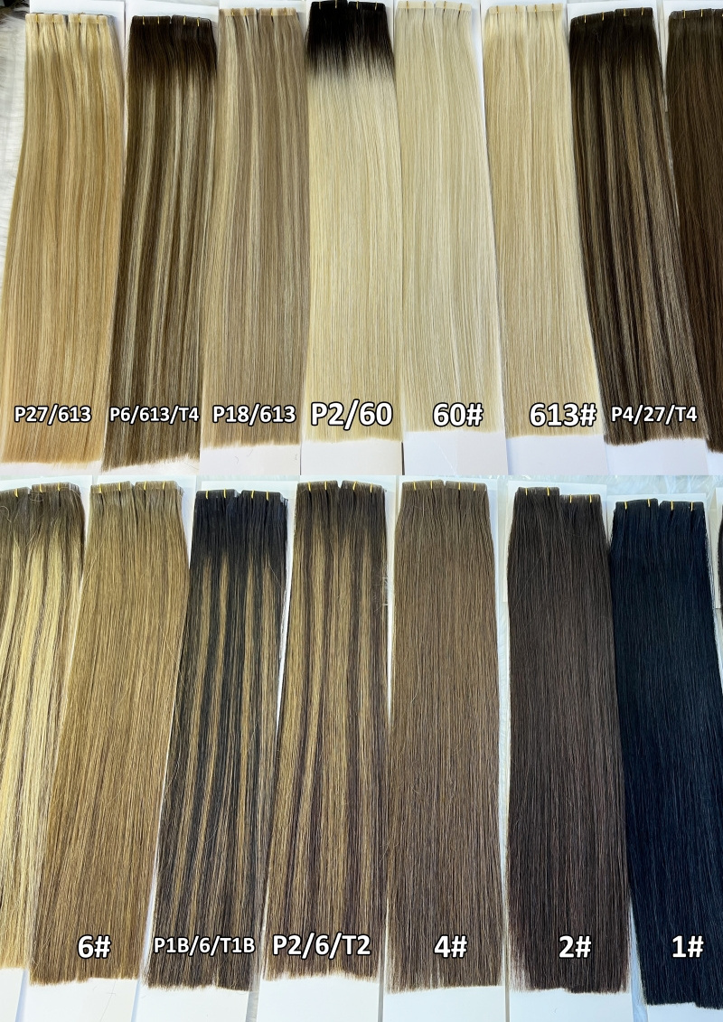 GL Top Seamless Hand Tied Pu Skin Weft Injected Tape In Invisible Tape Hair Extensions Invisible Tape in Hair Extensions Human