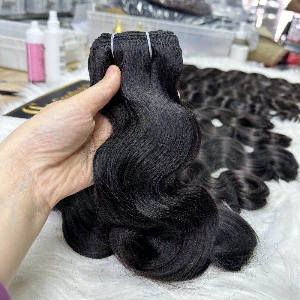 goodluck raw brazilian short hai weaves 12a 30in body wave bundles bulk human hair solo donor