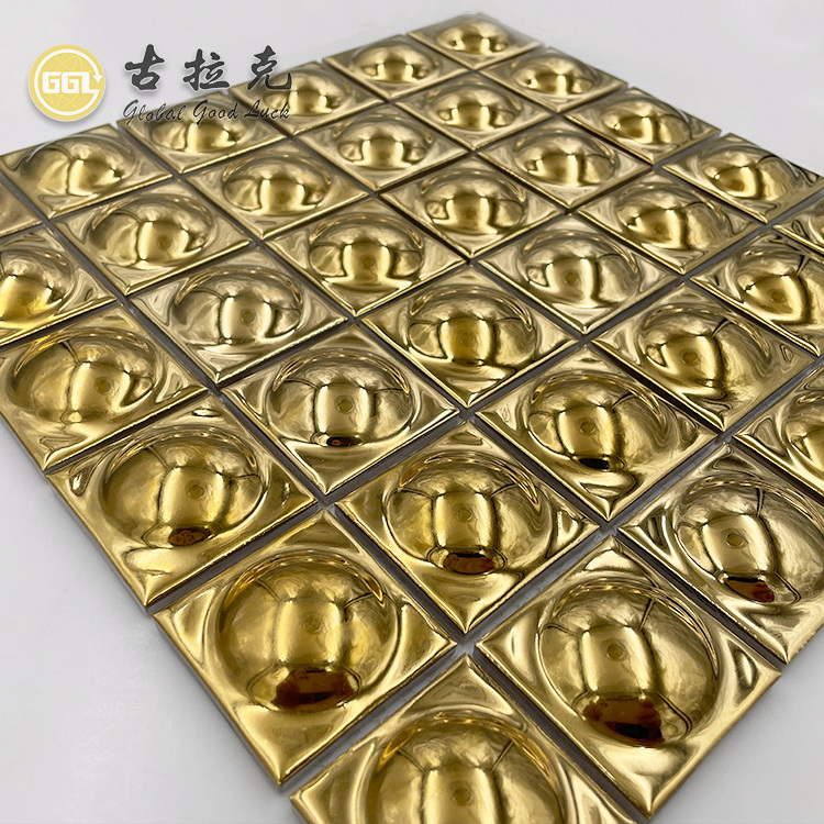 Mosaic Gold Ceramic Tiles Gold Kitchen Ceramic Mosaic Tile Modern Style Design