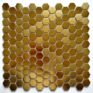 Factory rose gold metal mosaic for kitchen backspash wall