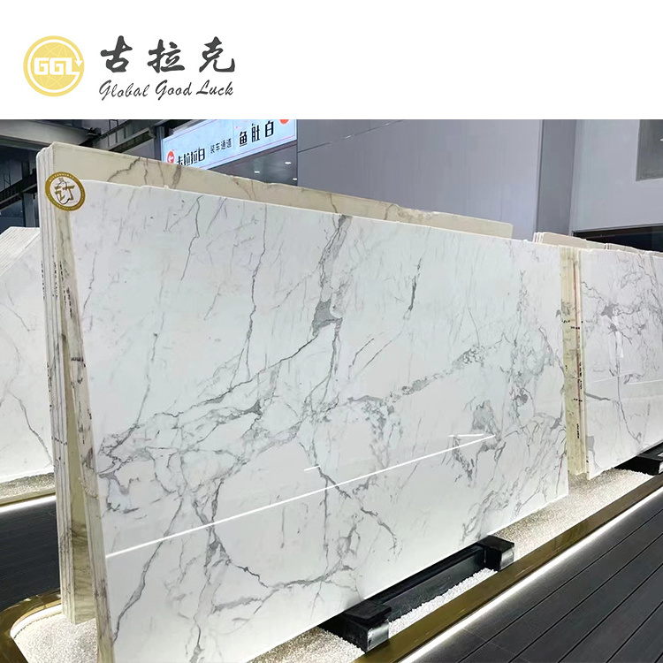 Italian Calacatta Marble White Marble Tile Natural Stone slab