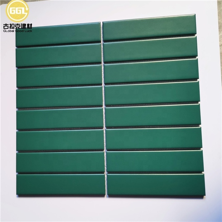 Hotel OEM Project Wall Backsplash Bathroom Shower Kitchen Finger Kit Kat Ceramic Glazed tile